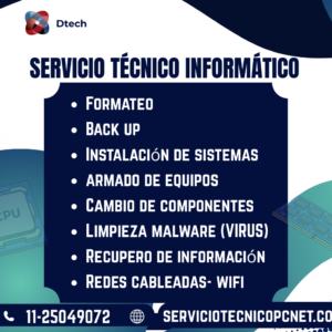 Reparación de computadoras e instalación de redes