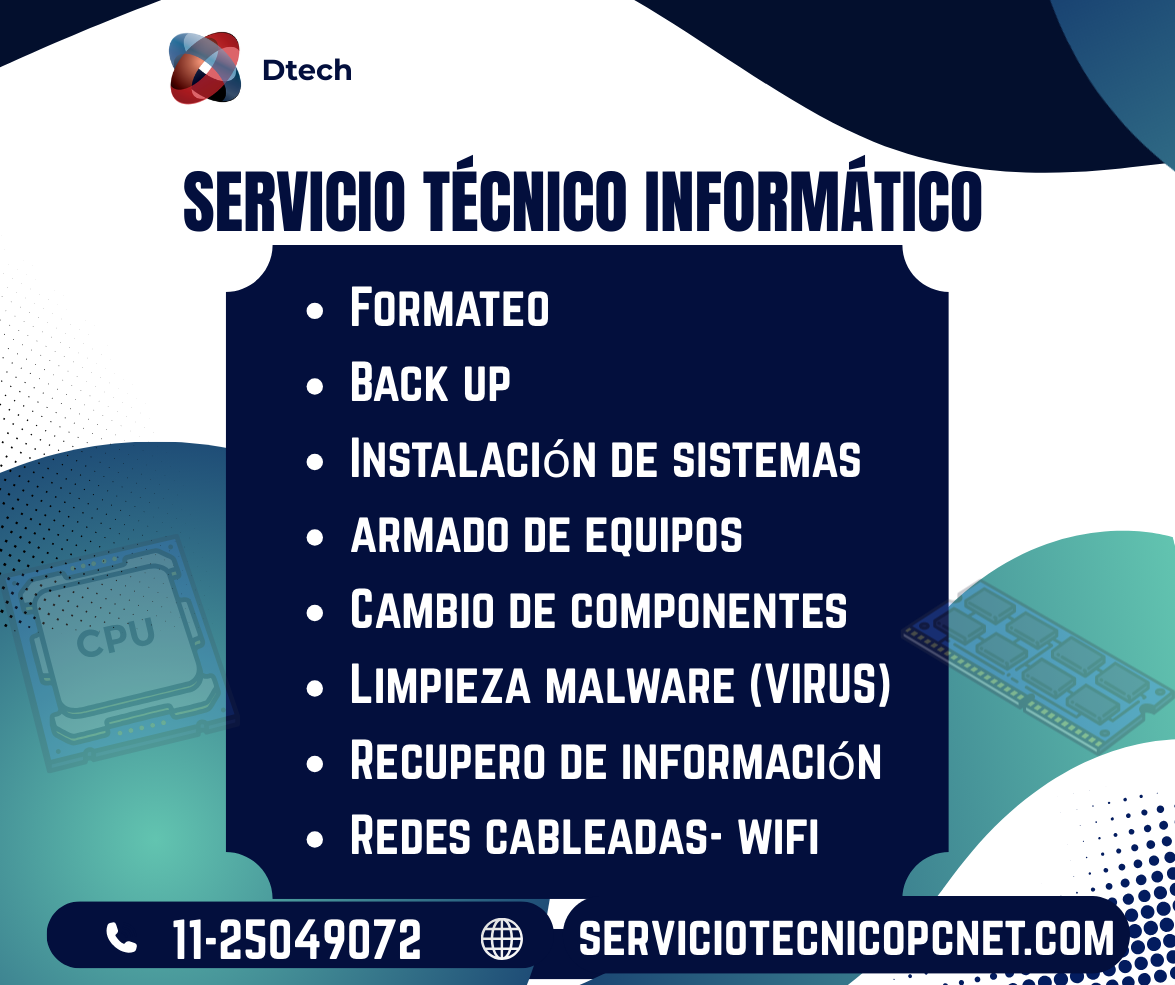 Reparación de computadoras e instalación de redes